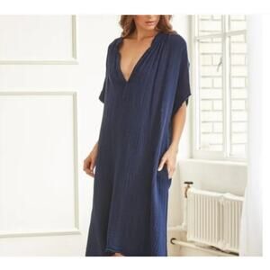 Elegant Navy Midi Dress